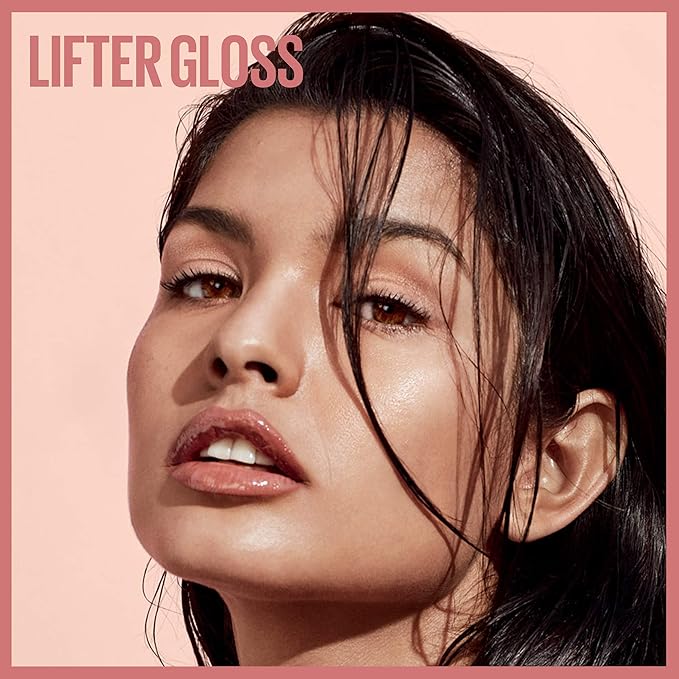 Maybelline Lifter Gloss, Hydrating Lip Gloss with Hyaluronic Acid, Moon, Nude Pink, 0.18 Ounce | Hydrating Lip Gloss