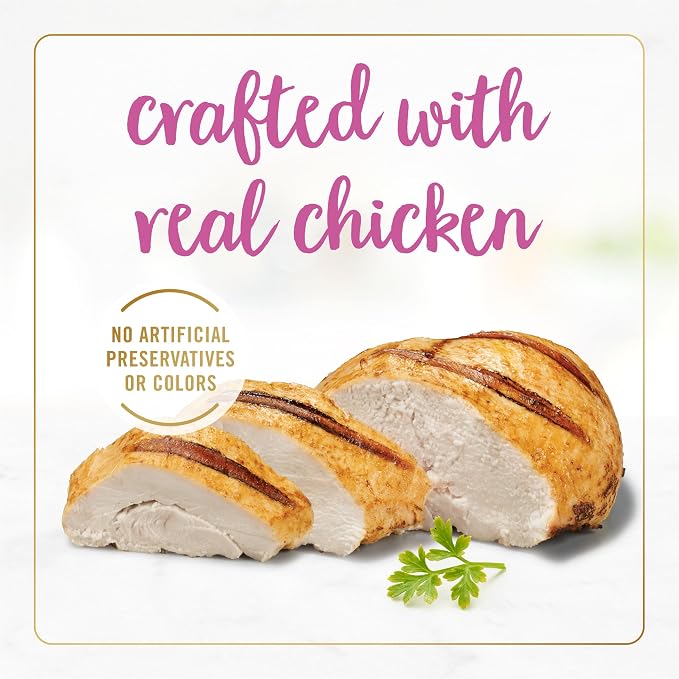 Fancy Feast Purina Gravy Lovers Chicken Feast Pate in Wet Cat Food Gravy - 3 oz. Cans,(Pack of 48)