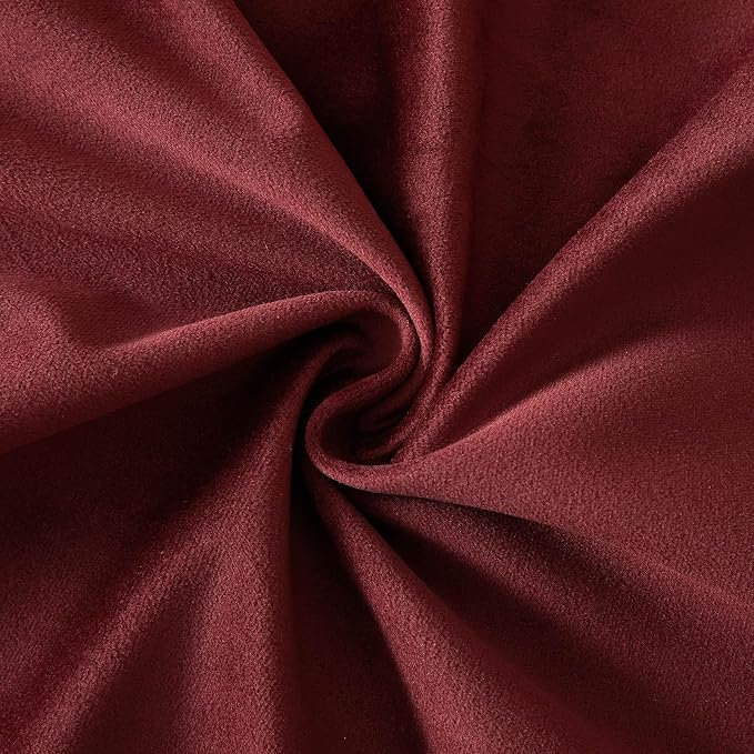 26x26 Throw Pillow Covers Decorative Velvet Couch Covers Set of 2,Dark Red | JUSPURBET Cozy Soft Velvet Pillowcases with Invisible Zipper for Couch Sofa Bed Living Room Bedroom Home Decor Christmas