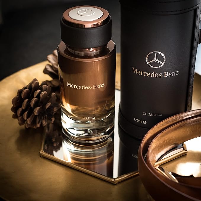 Mercedes Benz - Le Parfum - Irresistible Fragrance For Men - Wood And Leather Scent - For Dynamic, Leading Personalities - Pink Pepper, Bergamot, Violet Leaves, Amber Notes - Eau De Parfum - 4 Fl Oz