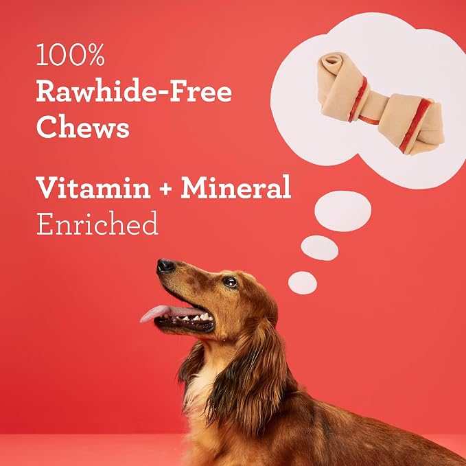 DreamBone Mini Bone Rawhide-Free Dog Treats With Real Protein, 24 Count | Daily Chew, Digests Safely and Completely, Made With Real Protein, Chicken and Veggies, For Adult Dogs