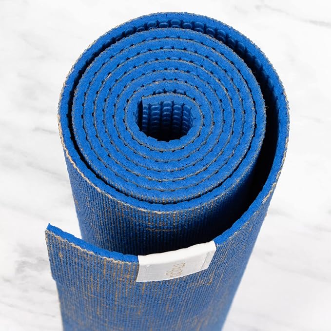 Myga Jute Yoga Mat, High Performance Vegan Floor Exercise Mat, Eco Friendly Biodegradable Yoga Mat with PVC Backing,72" x 24", 0.2" Thickness