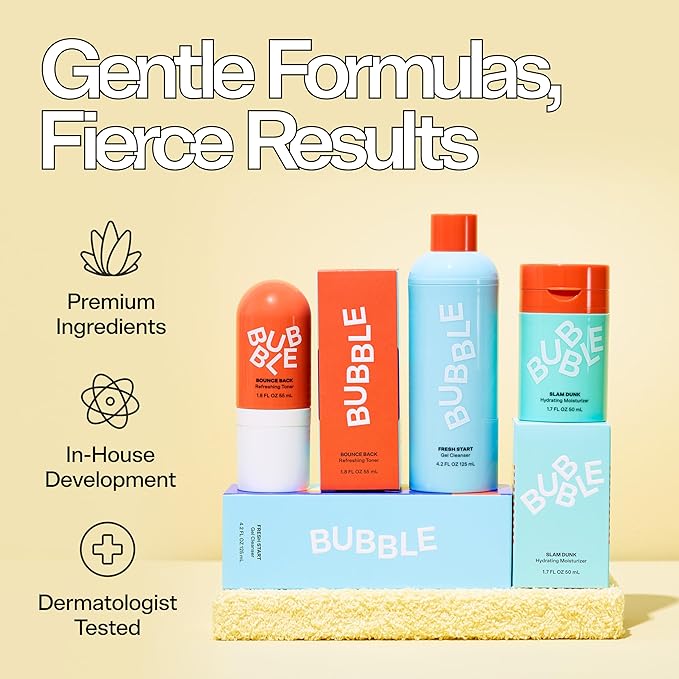 Bubble Skincare Cloud Surf Water Cream Travel Size Face Moisturizer - Hydrating & Mattifying Moisturizer to Help Rebalance Oils & Minimize Pores with Celery Seed Extract (30ml)