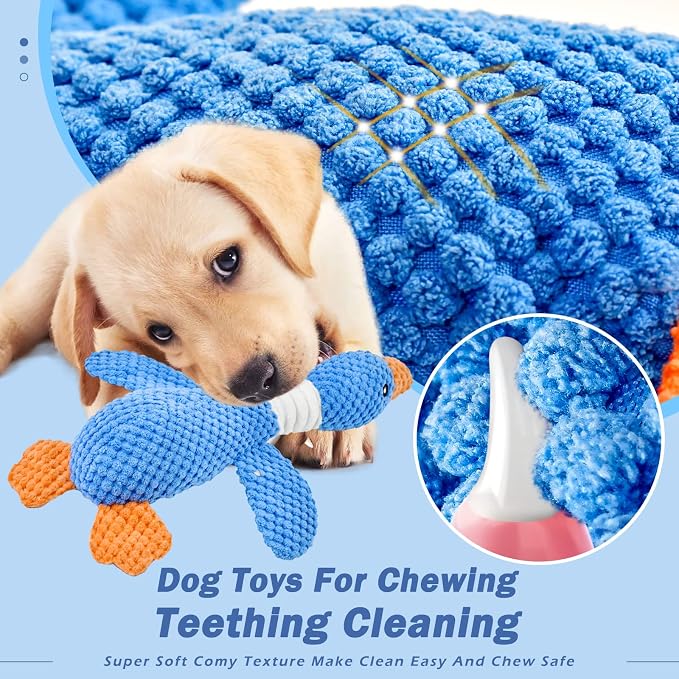 Vitscan 2 Pack Goose Tough Dog Toys for Aggressive Chewers Duck Toys