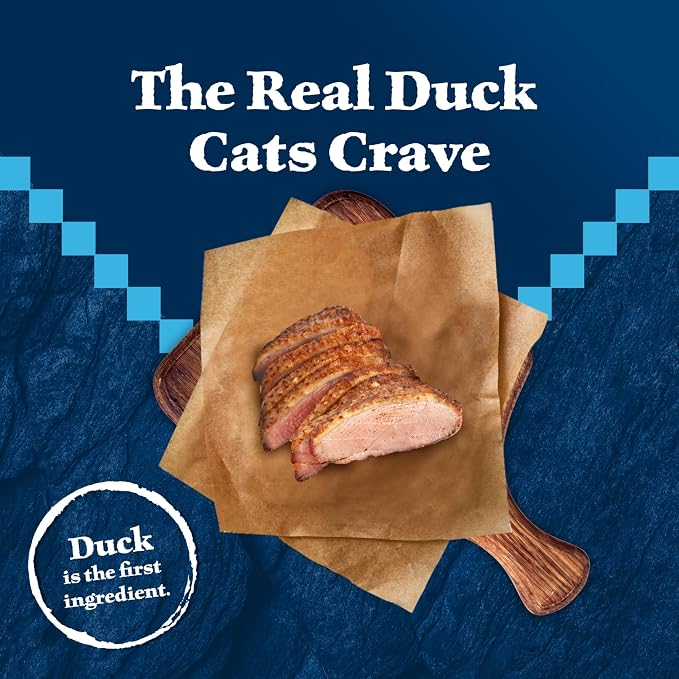 Blue Buffalo Wilderness Duck Adult Dry Cat Food, Grain-Free, 5 lb | Real Duck #1 Ingredient, High Protein & Grain-Free Recipe, Supports Immunity with Antioxidant-Rich LifeSource Bits