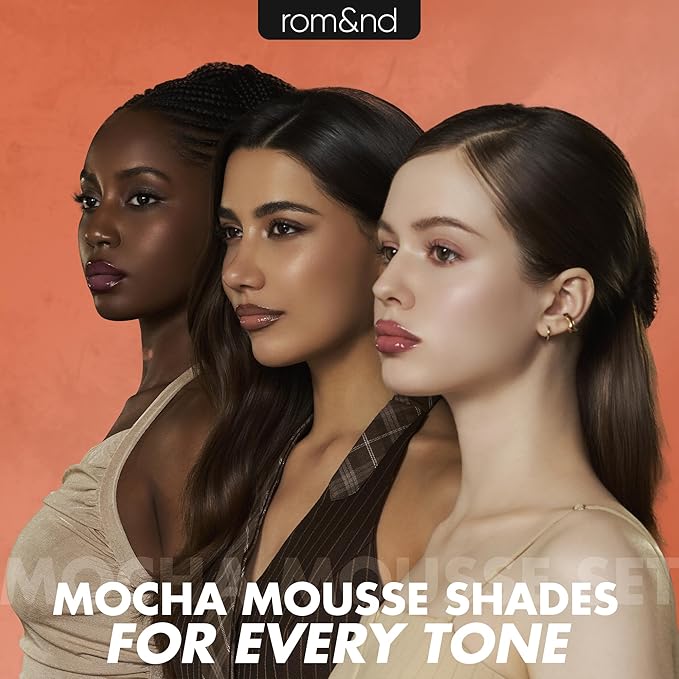 rom&nd Volume Hack Trio Mocha Mousse Lip Set | K-Beauty Plumping Gloss, Hydrating Balm & Smooth Liner | Achieve Defined, High-Shine Lips for Viral Looks.