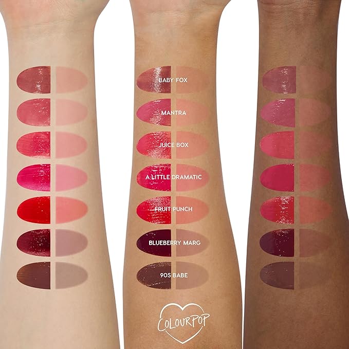 ColourPop HydraPop Glossy Lip Stain - 2-in-1 Hydrating Gloss-to-Tint Lip Color - Infused with Antioxidant-Rich Guava, Lychee & Squalane - A Little Dramatic (0.11 Fl Oz)