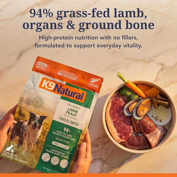 K9 Natural - Freeze Dried High Protein Grain-Free Dog Food Or Topper