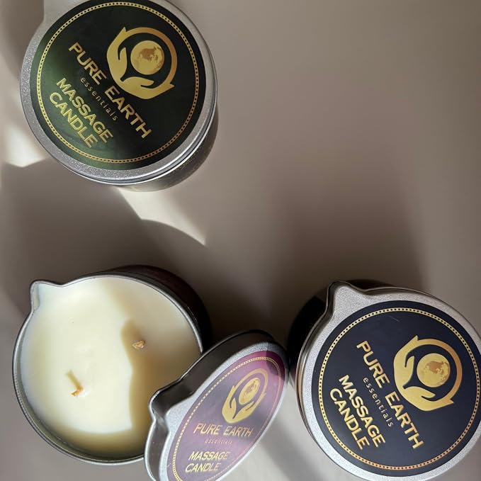 Tranquility Massage Candle - Skin Moisturizing Massage Oil Candles - 6 oz.