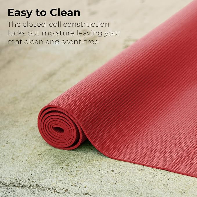 10-Pack Yoga Mat, 68" x 24" Non Slip Exercise Mat, 4mm Thick Gym Mat for Fitness and Stretching, Bulk Non Toxic Yoga Mats for Schools and Studios