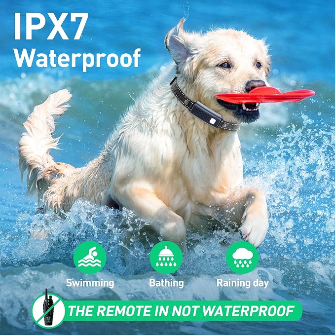 Shock Collar for Dogs - 4500FT Dog Training Collar with Remote, Waterproof e Collar with Flashlight, 4 Training Modes, Keypad Lock, Rechargeable Dog Shock Collar for Small Medium Large Dogs