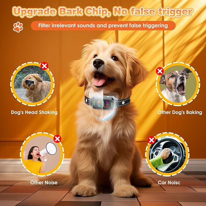 Smart Automatic Anti Bark Collars for Large Small Dogs 15-110lbs