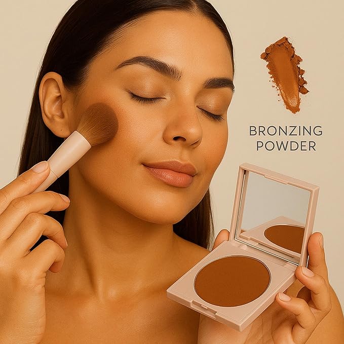 Sophia + Mabelle Finishing Powder – Lightweight Matte Setting Powder – Long-Lasting, Blurring, Buildable Face Powder for Oily Skin & Pores Powder for All Day Wear (MOKA MIRAGE (Deep), Standard)