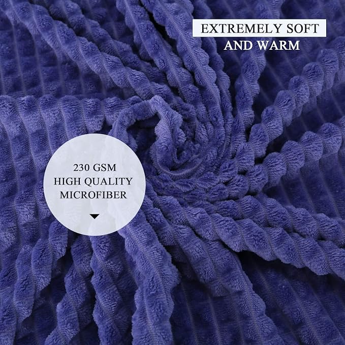 Simple&Opulence Very Peri Throw Blanket for Couch-Super Soft Fluffy Blankets for Women 50x70 Inches Cozy Lightweight Fleece Blanket for Home Decor