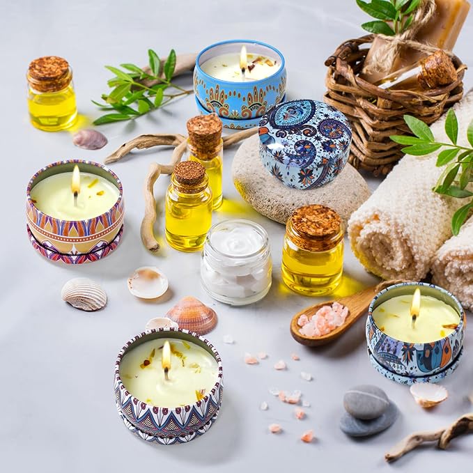 24 Pack Scented Candles Gift Set Long Lasting Soy Wax Aromatherapy Candles for Home Wedding Baby Shower Bridal Party Favors Christmas Birthday Gifts for Women