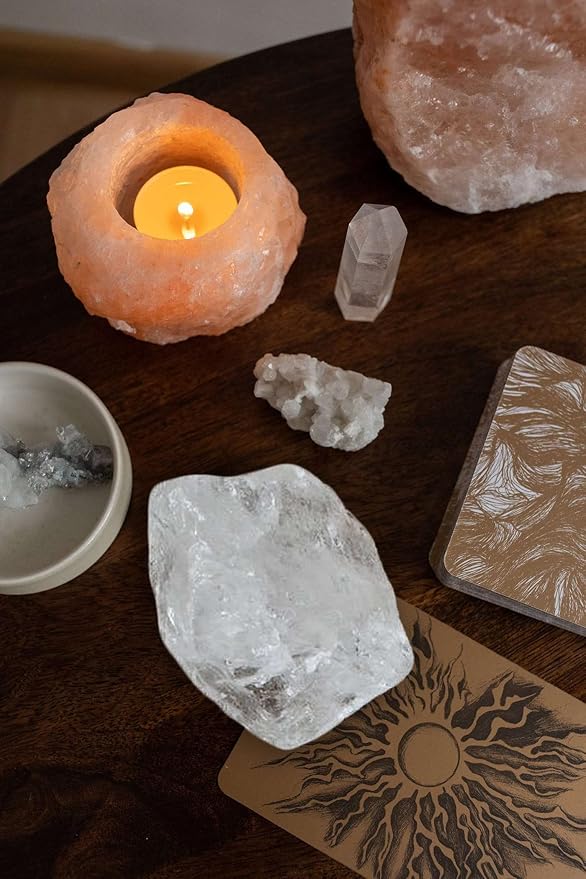 LAIDANLA Clear Quartz 2" Natural Rough Stones Crystal Large Raw Crystals Bulk Healing Cuarzo Gemstones for Reiki Healing Tumbling Fountain Rocks Wire Wrapping Decoration 4PCS 0.5lb