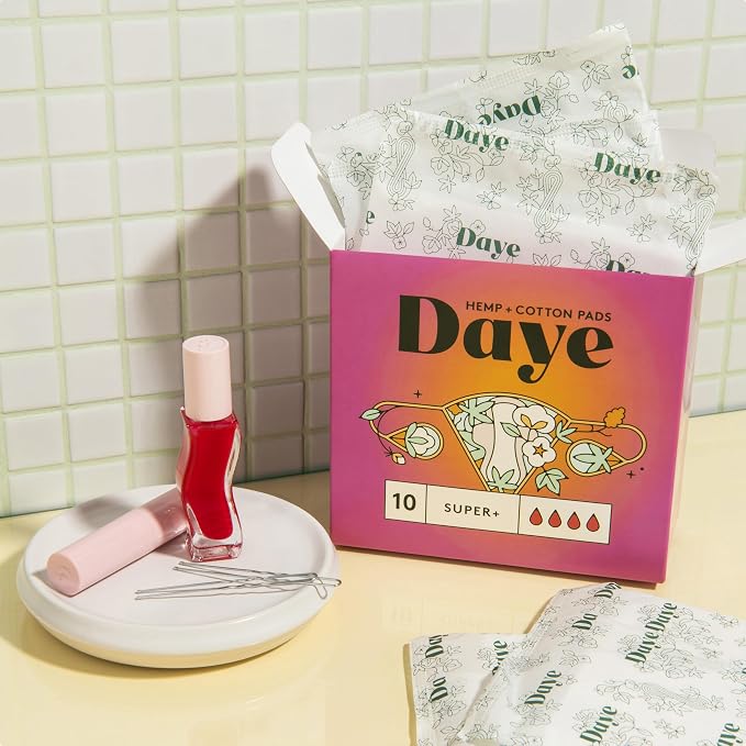 Daye Organic Hemp Fiber Menstrual Pads (Super+ 40)