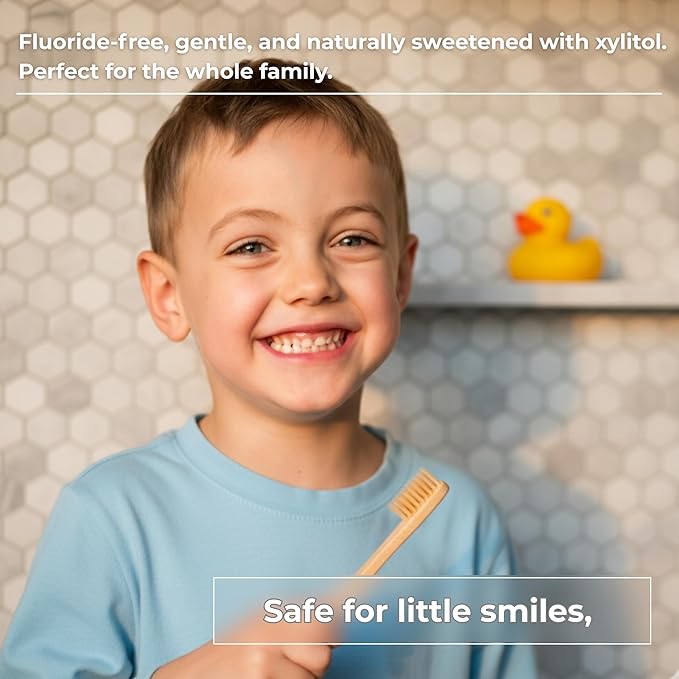 Tidalove Cool Mint Fluoride-Free Toothpaste Tablets with Nano Hydroxyapatite | Natural Whitening, Enamel Strengthening, Plastic-Free & Travel-Friendly (1 Month Refill) 62 Tablets