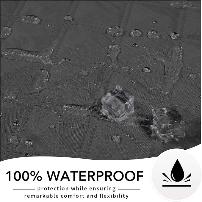 Easy-Going Waterproof Dog Bed Cover, Non-Slip Pet Blanket, 68x82in | Dark Gray, Leakproof Couch Cover, Machine Washable Furniture Mattress Protector, Soft Sofa Mat For Dogs, Pet Friendly