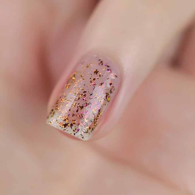 ILNP Glory - Red, Orange, Copper, Gold, Chartreuse Ultra Chrome Flakie Nail Polish