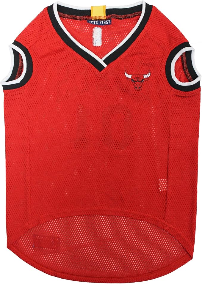 Pets First NBA CHICAGO BULLS DOG Jersey, X-Large - Tank Top Basketball Pet Jersey