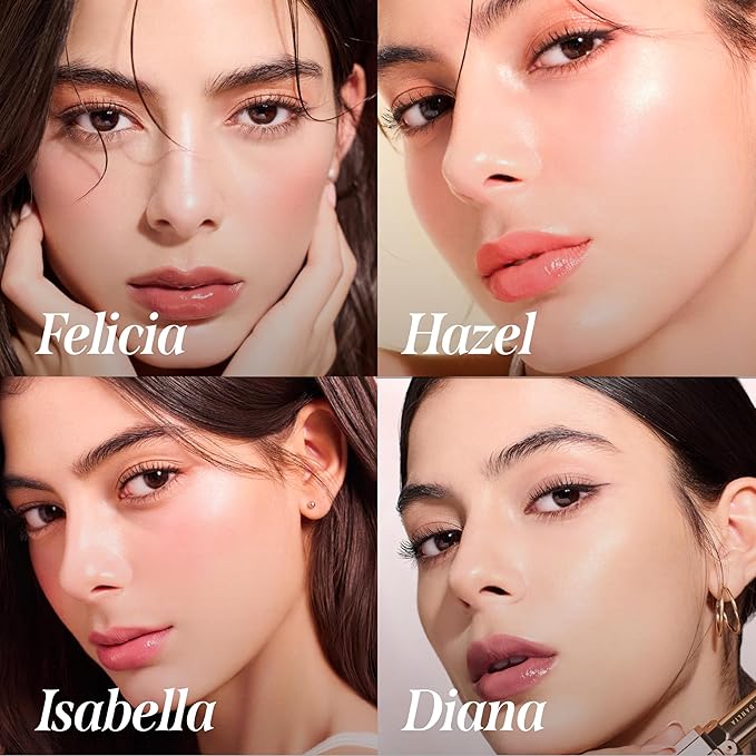 DEARDAHLIA Lip Paradise Sensual Lip Glow (Felicia) - Weightless Hydrating Vegan Lipstick with Glossy Finish, Natural Radiant Glow & Shea Butter Nourishment. 0.11 oz