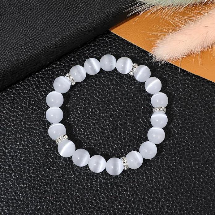 Healing Bracelet For Women Anxiety Crystal Bracelet Chakra Beaded Bracelets Rose Quartz Crystals And Healing Stones Yoga Bead Bracelet Calming Stretch Bracelet Stress Relief Gifts For Women
