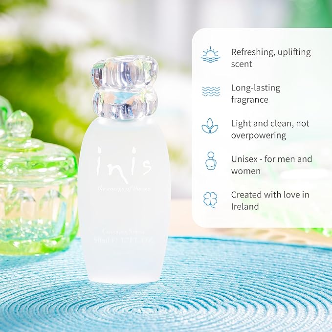 Inis the Energy of the Sea - Cologne Spray, Unisex Perfume for Women and Men, Clean Fresh Aquatic Ocean Fragrance with Marine and Citrus Notes, 1.7 fl oz