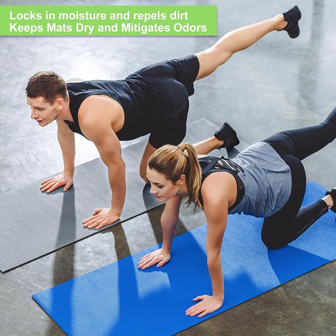 3 mm Thin Yoga Mats Bulk, Lightweight PVC Exercise Mats Non Slip Workout Fitness Pads for Yoga Pilates Stretching Classes Gym Home Studio, Easy to Clean