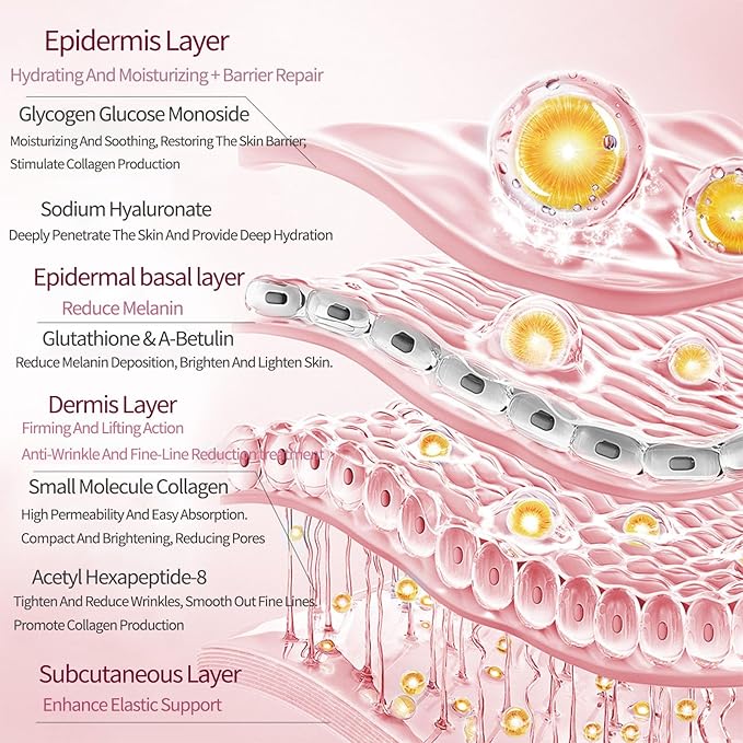 Bio-Deep Collagen Face Mask, Overnight Deeply Hydrate, Korean-style Ultimate Skincare, Suitable for Ladies' Delicate Skin Care, Pore Minimizing, Firm Skin -1.05oz (30g) x 4PCS