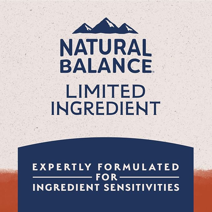 Natural Balance Limited Ingredient Adult Dry Dog Food - Balanced Nutrition for Adult Dogs - Grain-Free, Soy-Free Recipe - Limited Ingredient Formula - 12 lb - Salmon & Sweet Potato Recipe