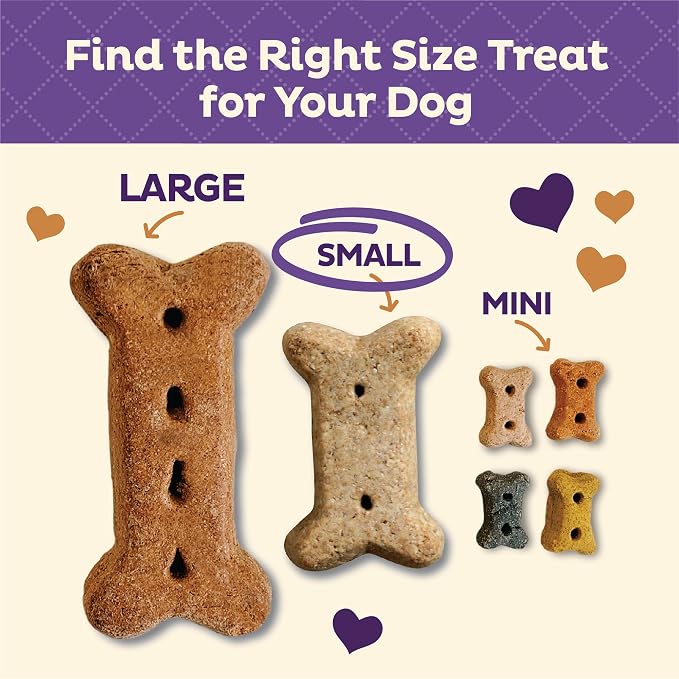 Old Mother Hubbard Wellness Classic P-Nuttier Dog Biscuits, Natural Training Treats, Peanut Butter Flavor, Small Size, 20 oz Bag (Pack of 2)