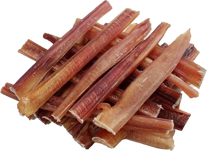 GigaBite Beef Esophagus Dog Treats Sticks - 6 Inch , 80 Pack | All Natural, Single-Ingredient Beef Gullet Chews, High Protein, Rawhide Free, Supports Dental Health