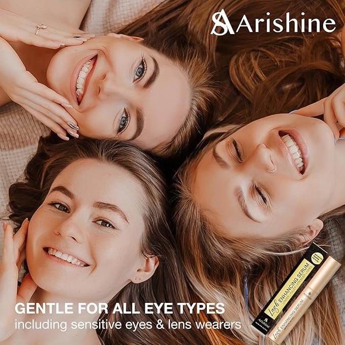 Eyelash Growth Serum, Lash & Brow Serum: Peptide Lash & Brow Enhancer for Fuller, Longer-Looking Lashes & Brows – Ginseng & Amino Acids – 3 mL