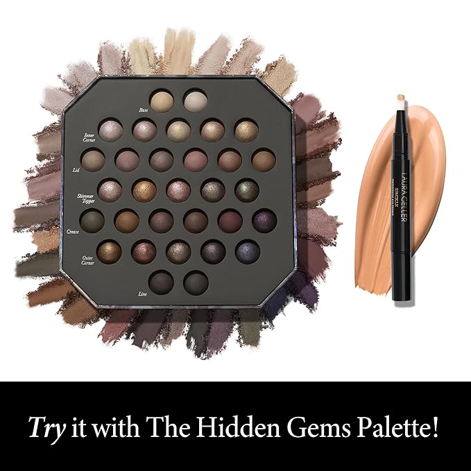 LAURA GELLER NEW YORK Waterproof Eye Spackle Eye Shadow Primer- Reduces the Appearance of Fine Lines-Lasts All Day -Universal