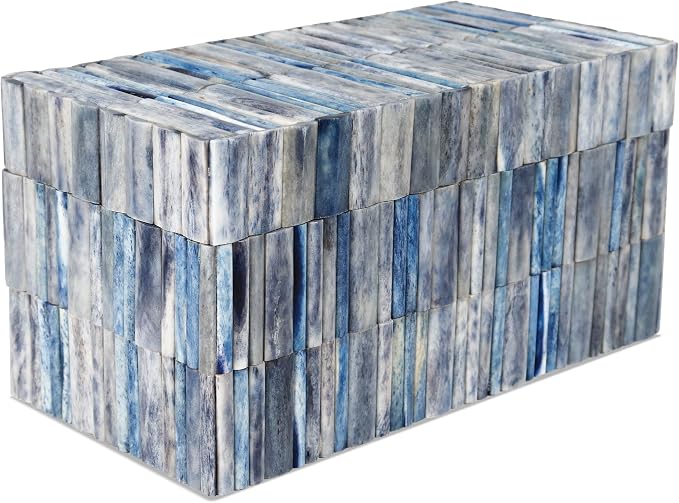 Handicrafts Home Decorative Organizer Box 10x5 – Large Keepsake Box with Lid, Modern Decorative Storage Box, Bohemian Coffee Table Décor, Jewelry & Memory Box, Decorative Accent Box for Home Décor