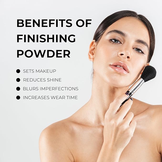 Sophia + Mabelle Finishing Powder – Lightweight Matte Setting Powder – Long-Lasting, Blurring, Buildable Face Powder for Oily Skin & Pores Powder for All Day Wear (PORCELAIN PETAL (Fair), Standard)