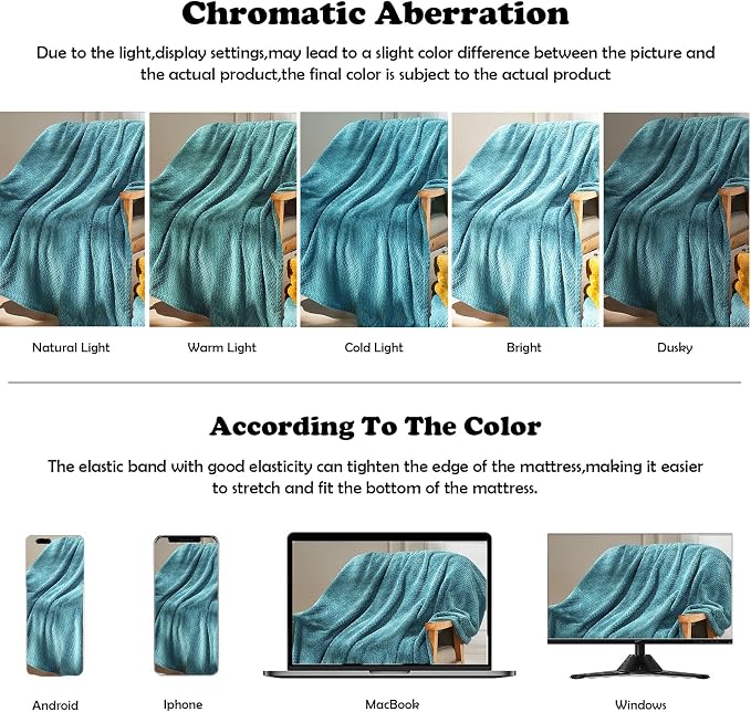 NEWCOSPLAY Fleece Leaves Pattern Throw Blanket, Dark Blue, 50"x60" | Super Soft Throw Blanket, Lightweight Cozy Bed Sofa Blanket, Premium Silky Flannel Fleece, Travel Blanket for All Season Use