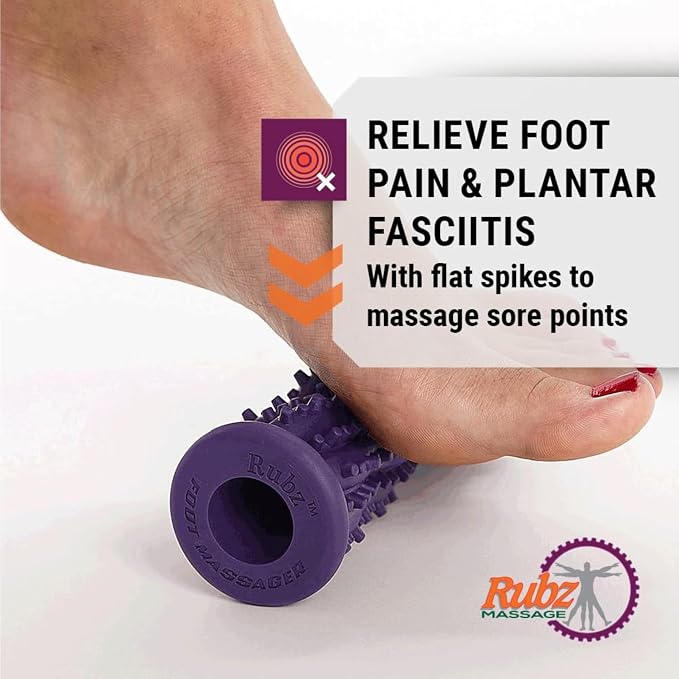 Due North Foot Rubz Combo Pack, Original Foot Rubz & Foot Massage Roller, 0.6 lb., multi colored, 2 piece set, (DNFCP3