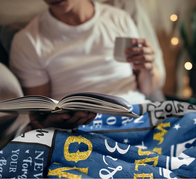 Gifts for Son, Best Birthday Gifts for Adult Son Blanket 60"x50", Son Gifts from Mom/Dad, Son Birthday Gifts, Gift for My Son, Gifts for Grown Son