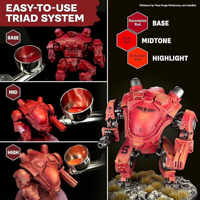 The Army Painter, Air Triads Fluorescents - Airbrush-Ready Paint with 6 x 18 ml Pre-thinned Acrylic Spray Paints - Paint Sprayer Paints for D&D & Warhammer Miniatures