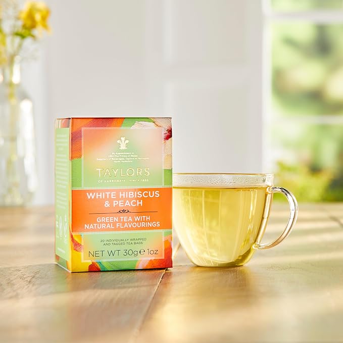 Taylors of Harrogate Green Tea Fruit Infusion Variety Pack – Strawberry Vanilla, Peach Hibiscus & Mango Cardamom – 60 Tea Bags (Pack of 3)
