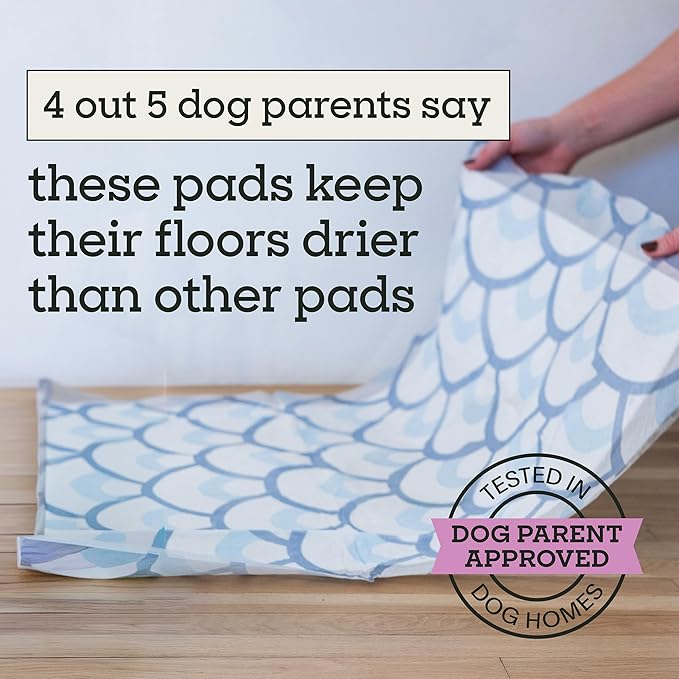Pet Life Unlimited Smart Prints XXL Puppy Pads for Dogs, Potty Training Pee Pads, 32 Count, 30" x 36", Leak-Proof, Super Absorbent, Quick-Dry, Patterned Pads with Odor Control, Made in USA