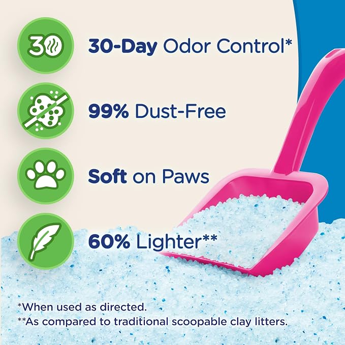 Ultra by Cat's Pride Micro Crystals Litter with 30-Day Odor Control, 15lbs