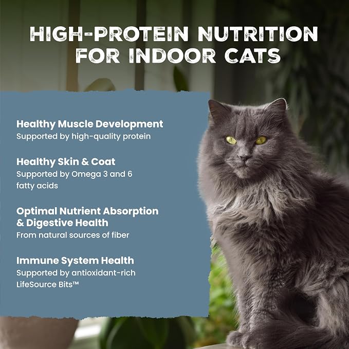 Blue Buffalo Wilderness Chicken Adult Indoor Dry Cat Food, Grain-Free 15 lb | Real Chicken #1 Ingredient, Grain-Free Recipe, High Protein Nutrition, Antioxidant-Rich LifeSource Bits