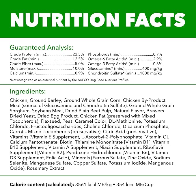 IAMS Proactive Health Large Breed Dry Dog Food, Chicken, 40 lb | Veterinarian-recommended, real chicken #1 ingredient, L-Carnitine for metabolism, Glucosamine & Chondroitin, optimal calcium