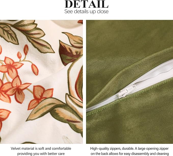 Designer Velvet Throw Pillow Covers,28"x12" Set of 2-Grace A | Pillow Cover,Concealed Zipper Design,Dragonfly Pattern,Sofas,Bedroom,Living Room,Lounge Chairs,All Season Home Decor