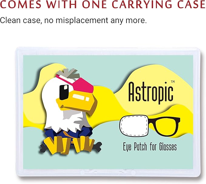 Astropic Cotton & Silk Eye Patch for Kids Glasses (Right Eye, Fairy - Magic Wand)