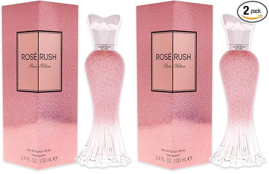 Paris Hilton Rose Rush for Women Eau de Parfum Spray, 3.4 Fl Oz, Pack of 2