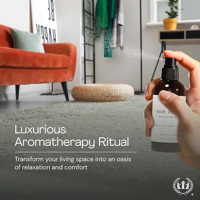 Muse Apothecary Room Ritual - Aromatic and Relaxing Room Mist, 4 oz, Infused with Natural Essential Oils - Aloe + Eucalyptus + Lavender